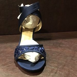 Kitten heel ankle strap